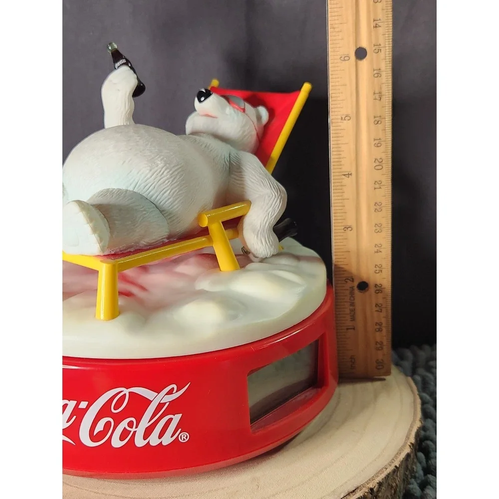 Vintage 1995 Coca-Cola Polar‎ Bear Clock w/Instructions~FULLY FUNCTIONAL~
